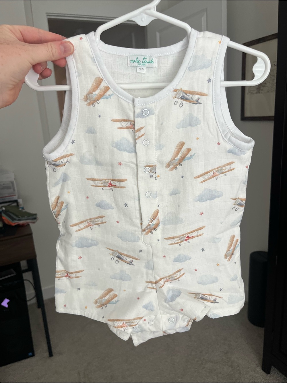 Nola Tawk Baby Boy Organic Cotton Romper